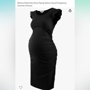 Black maternity dress